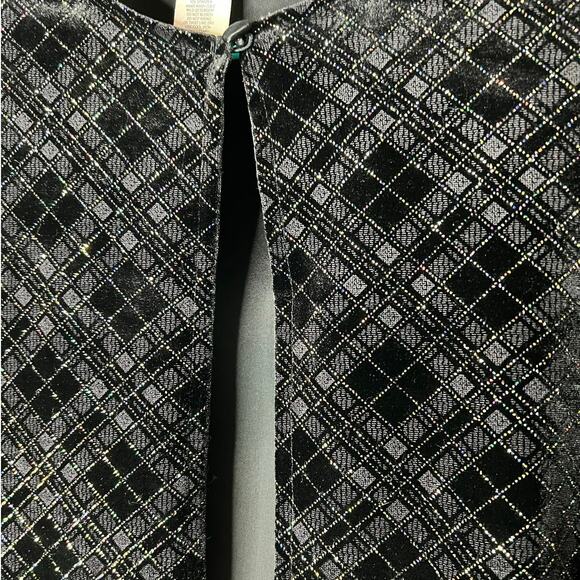 R&K Evening Women's Sparkly One Button Jacket in Black Size 12 - Picture 5 of 6